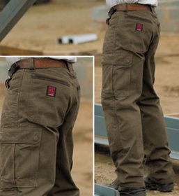 Брюки с боковыми накладными карманами Wrangler® Ripstop Ranger Pant, 100% cotton Loden Color (рост 190-210см)